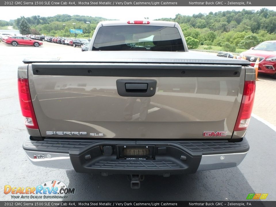 2012 GMC Sierra 1500 SLE Crew Cab 4x4 Mocha Steel Metallic / Very Dark Cashmere/Light Cashmere Photo #11