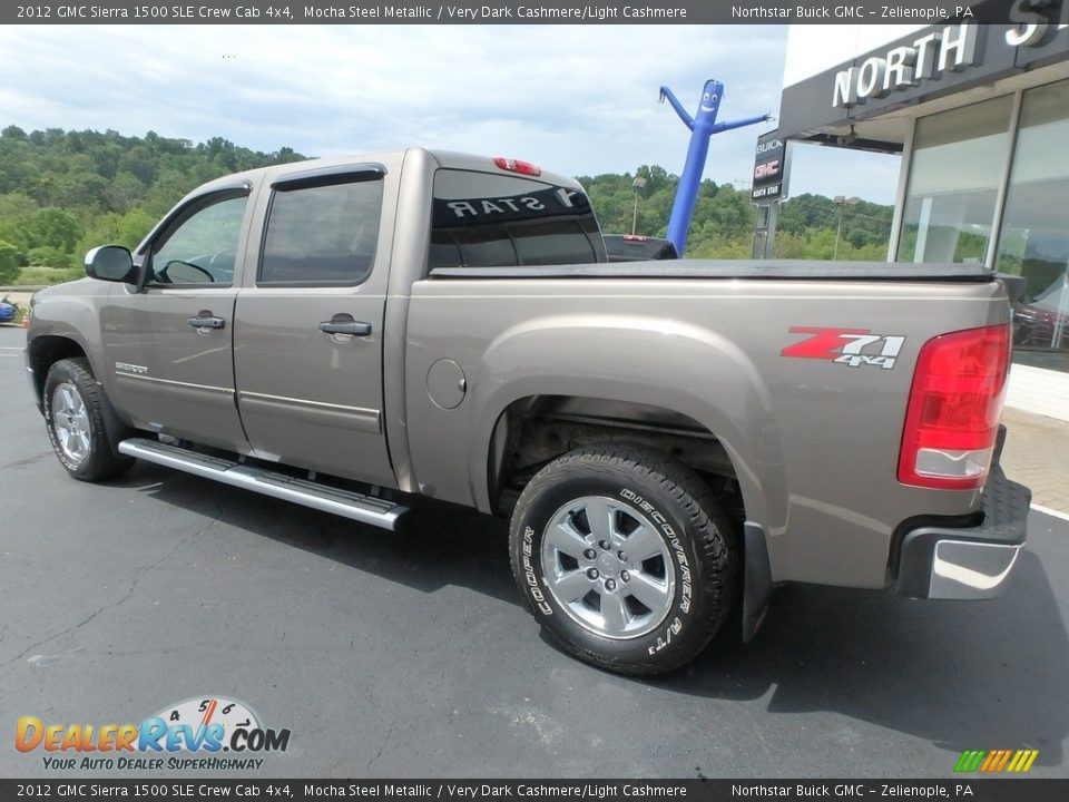 2012 GMC Sierra 1500 SLE Crew Cab 4x4 Mocha Steel Metallic / Very Dark Cashmere/Light Cashmere Photo #12