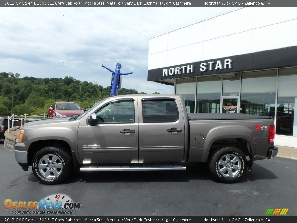 2012 GMC Sierra 1500 SLE Crew Cab 4x4 Mocha Steel Metallic / Very Dark Cashmere/Light Cashmere Photo #13