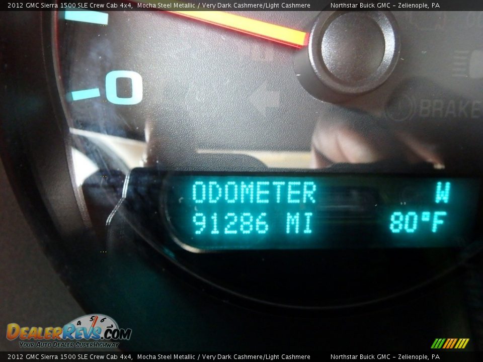 2012 GMC Sierra 1500 SLE Crew Cab 4x4 Mocha Steel Metallic / Very Dark Cashmere/Light Cashmere Photo #25