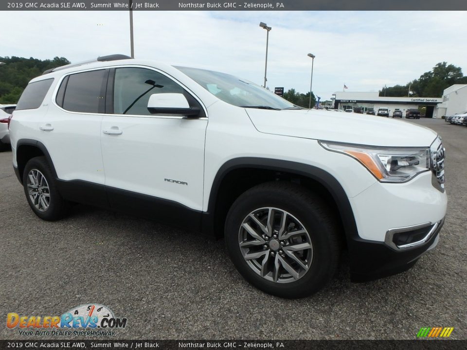 Summit White 2019 GMC Acadia SLE AWD Photo #3