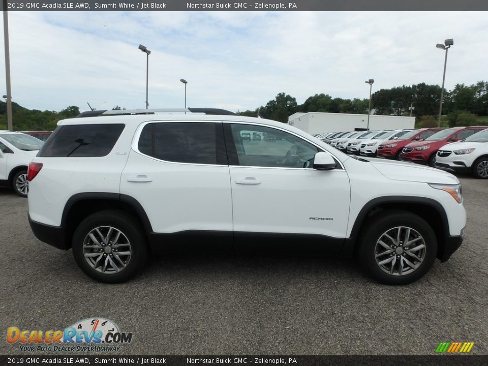 Summit White 2019 GMC Acadia SLE AWD Photo #4