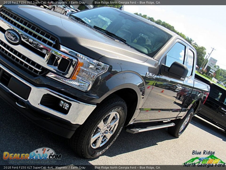 2018 Ford F150 XLT SuperCab 4x4 Magnetic / Earth Gray Photo #32