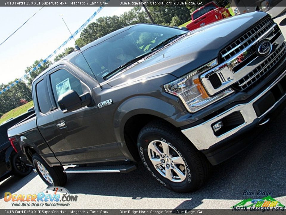 2018 Ford F150 XLT SuperCab 4x4 Magnetic / Earth Gray Photo #33