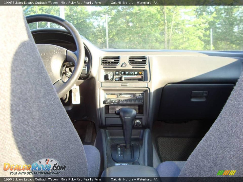 1996 Subaru Legacy Outback Wagon Mica Ruby Red Pearl / Fern Photo #9