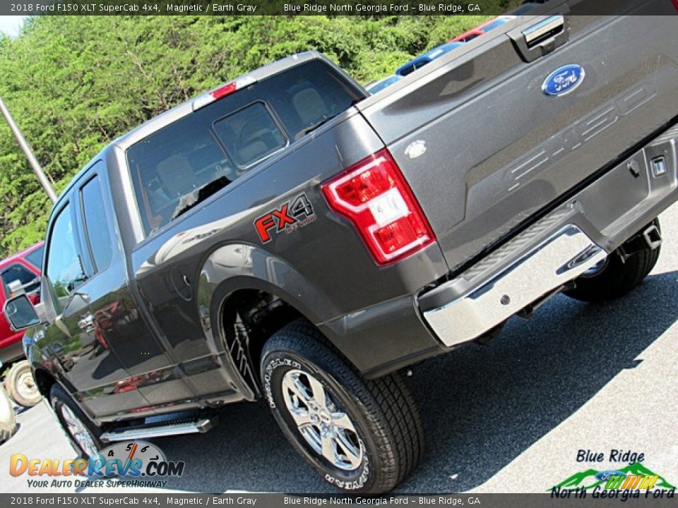 2018 Ford F150 XLT SuperCab 4x4 Magnetic / Earth Gray Photo #35