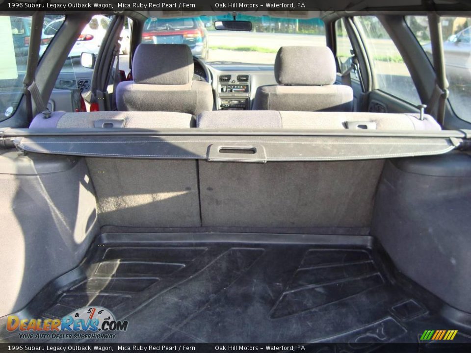 1996 Subaru Legacy Outback Wagon Mica Ruby Red Pearl / Fern Photo #12