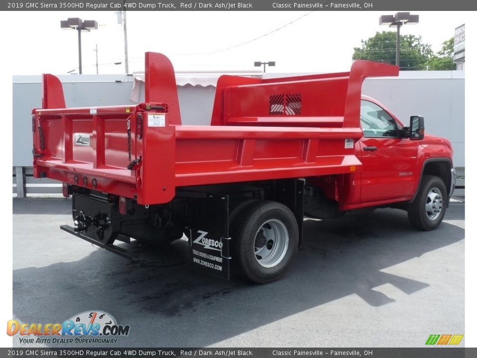 2019 GMC Sierra 3500HD Regular Cab 4WD Dump Truck Red / Dark Ash/Jet Black Photo #2