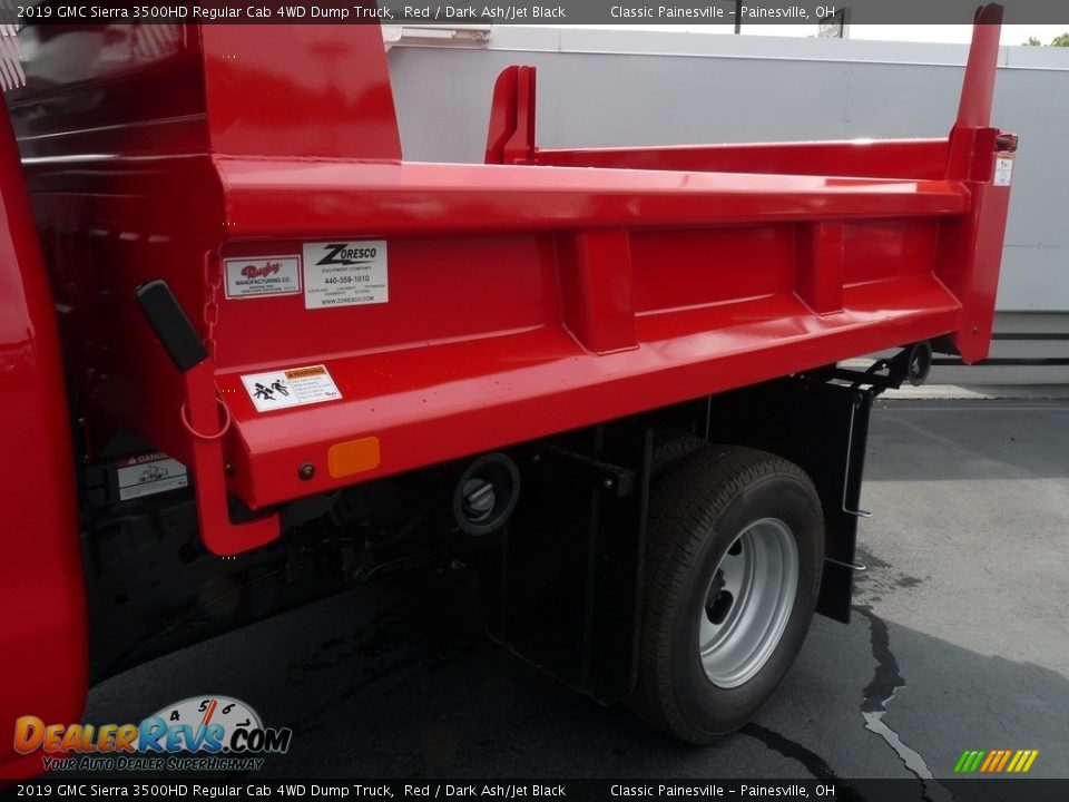 2019 GMC Sierra 3500HD Regular Cab 4WD Dump Truck Red / Dark Ash/Jet Black Photo #7