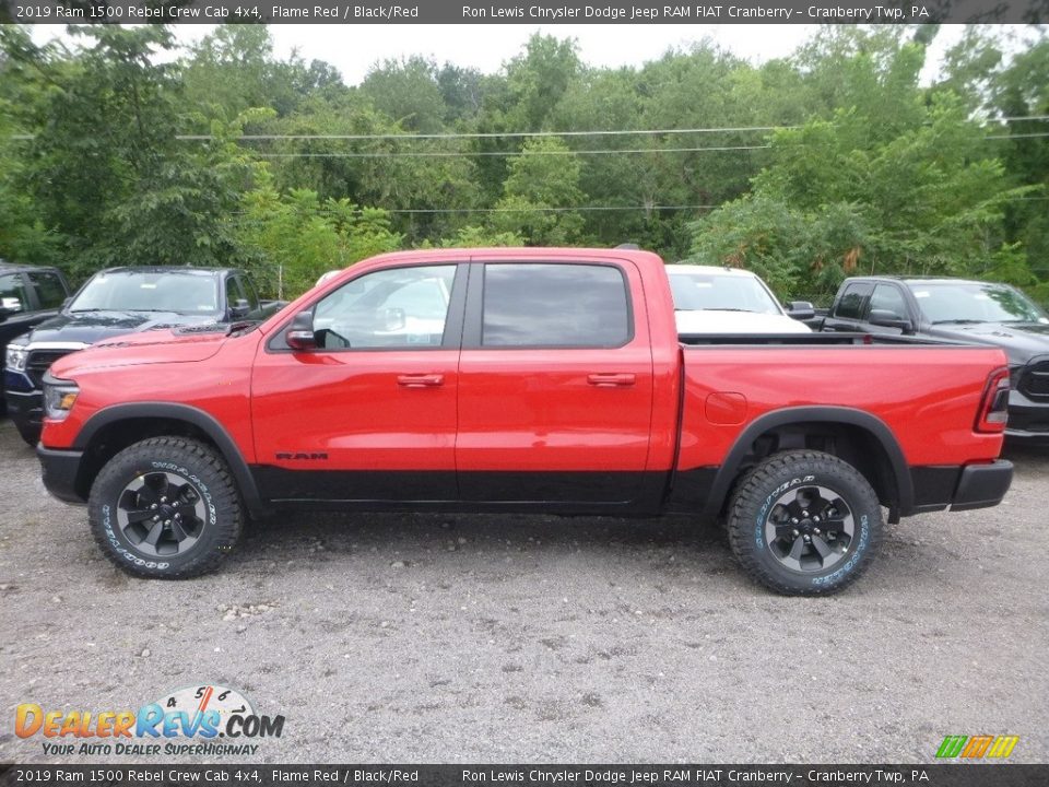 Flame Red 2019 Ram 1500 Rebel Crew Cab 4x4 Photo #2