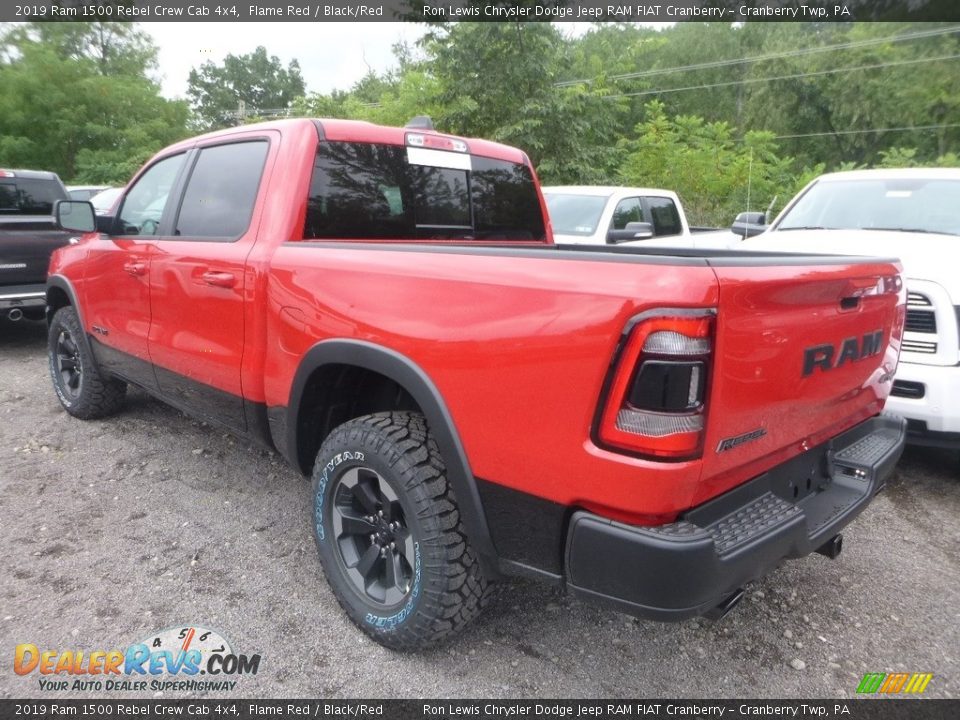 2019 Ram 1500 Rebel Crew Cab 4x4 Flame Red / Black/Red Photo #3