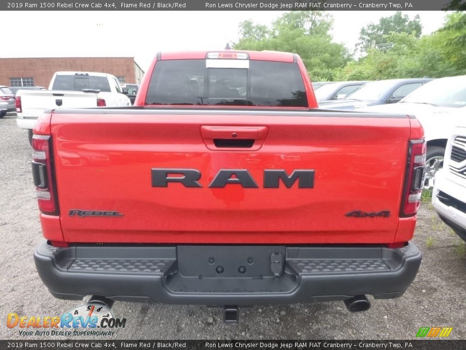 2019 Ram 1500 Rebel Crew Cab 4x4 Flame Red / Black/Red Photo #4