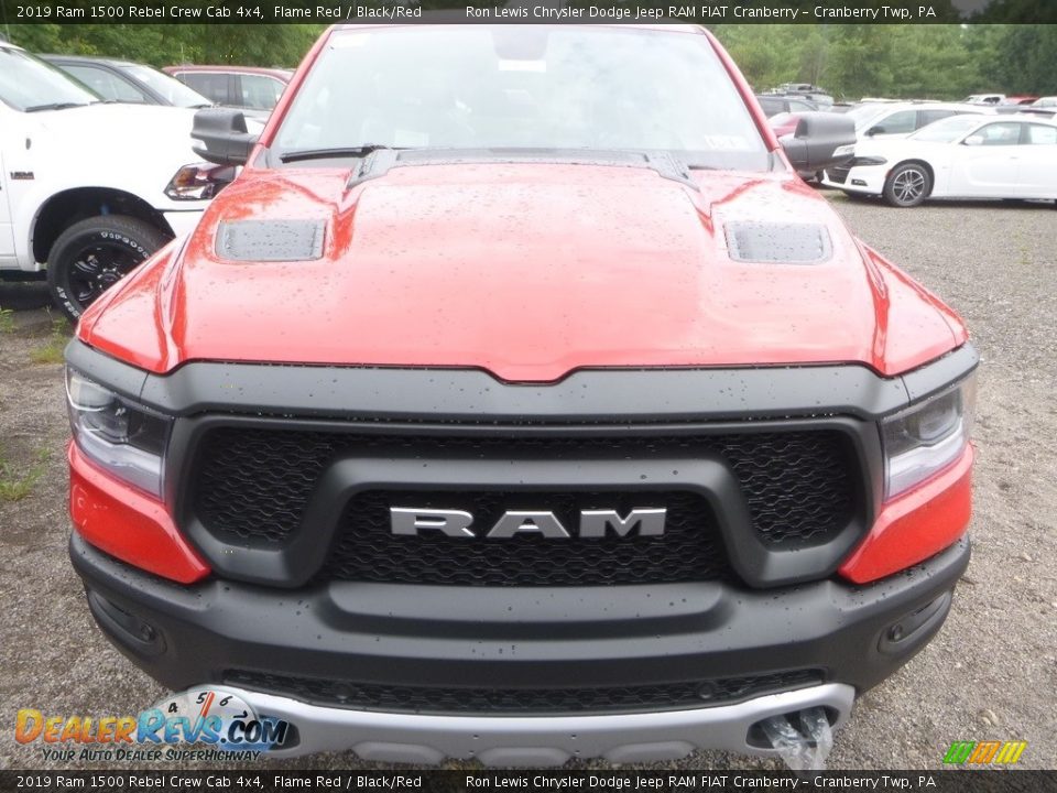 2019 Ram 1500 Rebel Crew Cab 4x4 Flame Red / Black/Red Photo #7