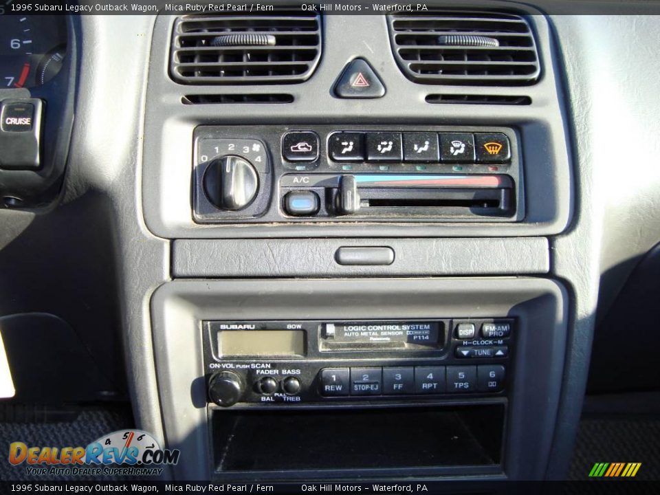 1996 Subaru Legacy Outback Wagon Mica Ruby Red Pearl / Fern Photo #13