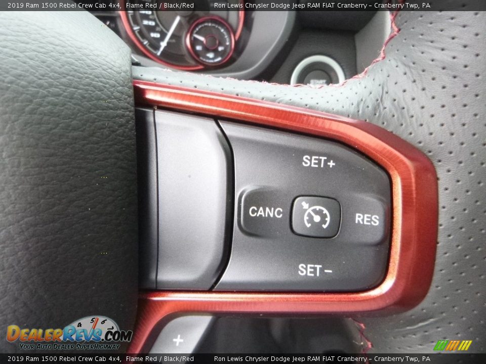2019 Ram 1500 Rebel Crew Cab 4x4 Flame Red / Black/Red Photo #18
