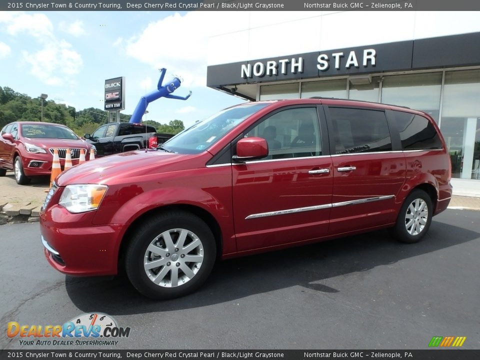 2015 Chrysler Town & Country Touring Deep Cherry Red Crystal Pearl / Black/Light Graystone Photo #1