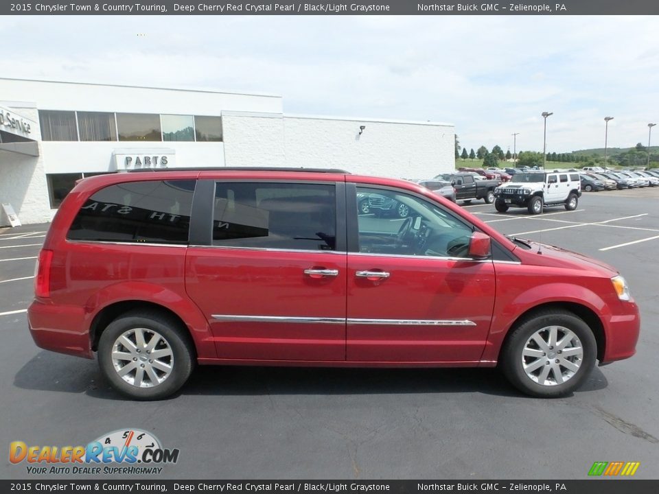 2015 Chrysler Town & Country Touring Deep Cherry Red Crystal Pearl / Black/Light Graystone Photo #5