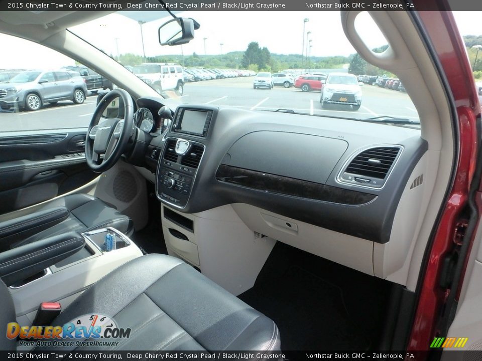 2015 Chrysler Town & Country Touring Deep Cherry Red Crystal Pearl / Black/Light Graystone Photo #6