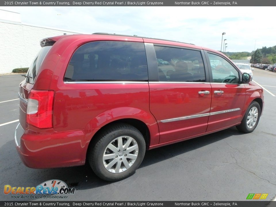 2015 Chrysler Town & Country Touring Deep Cherry Red Crystal Pearl / Black/Light Graystone Photo #9