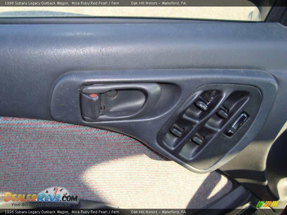 1996 Subaru Legacy Outback Wagon Mica Ruby Red Pearl / Fern Photo #14