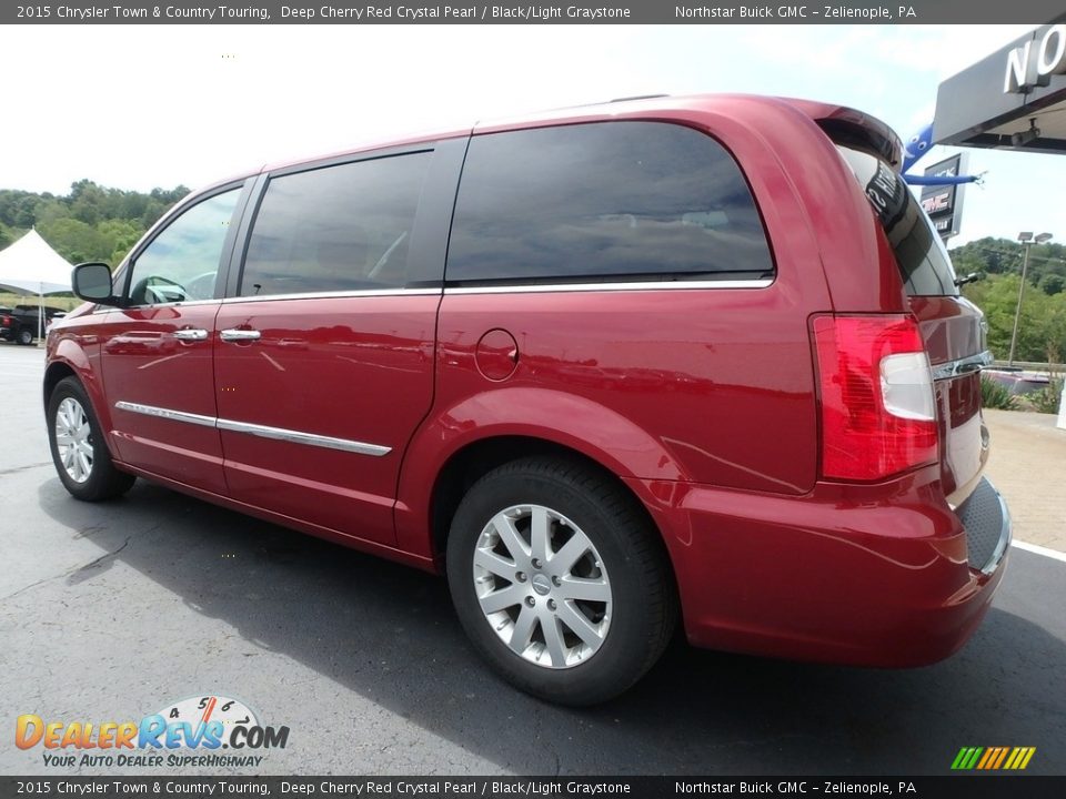 2015 Chrysler Town & Country Touring Deep Cherry Red Crystal Pearl / Black/Light Graystone Photo #13