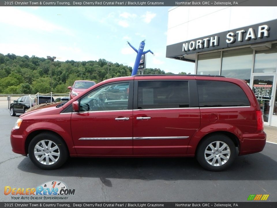 2015 Chrysler Town & Country Touring Deep Cherry Red Crystal Pearl / Black/Light Graystone Photo #14