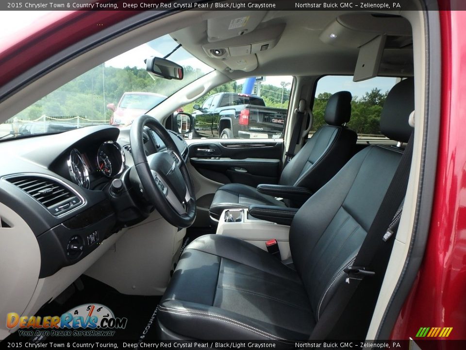 2015 Chrysler Town & Country Touring Deep Cherry Red Crystal Pearl / Black/Light Graystone Photo #16