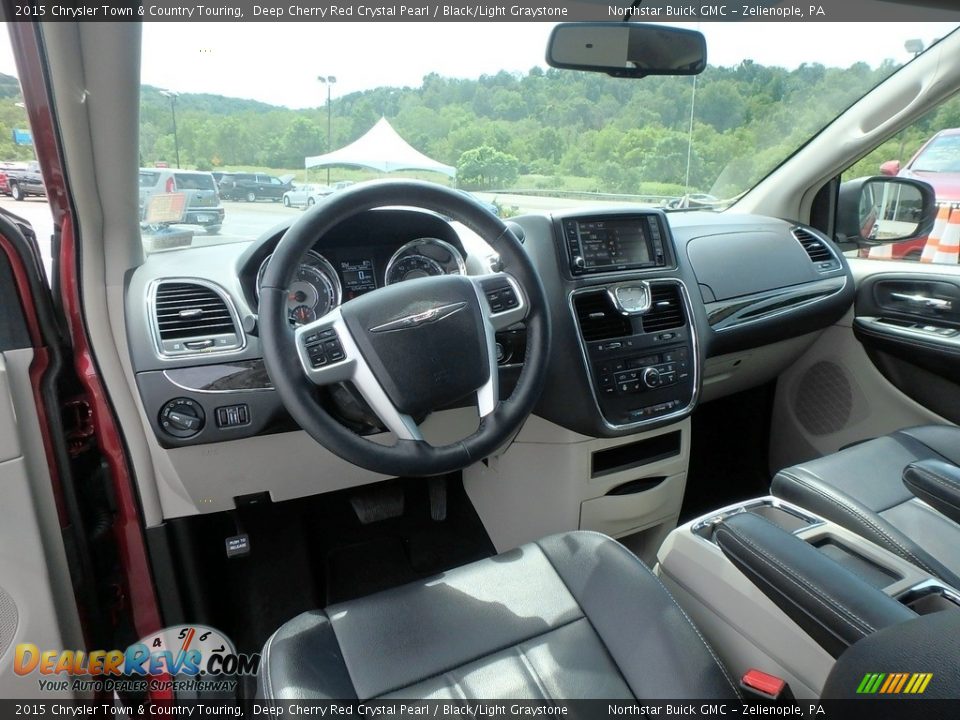 2015 Chrysler Town & Country Touring Deep Cherry Red Crystal Pearl / Black/Light Graystone Photo #20