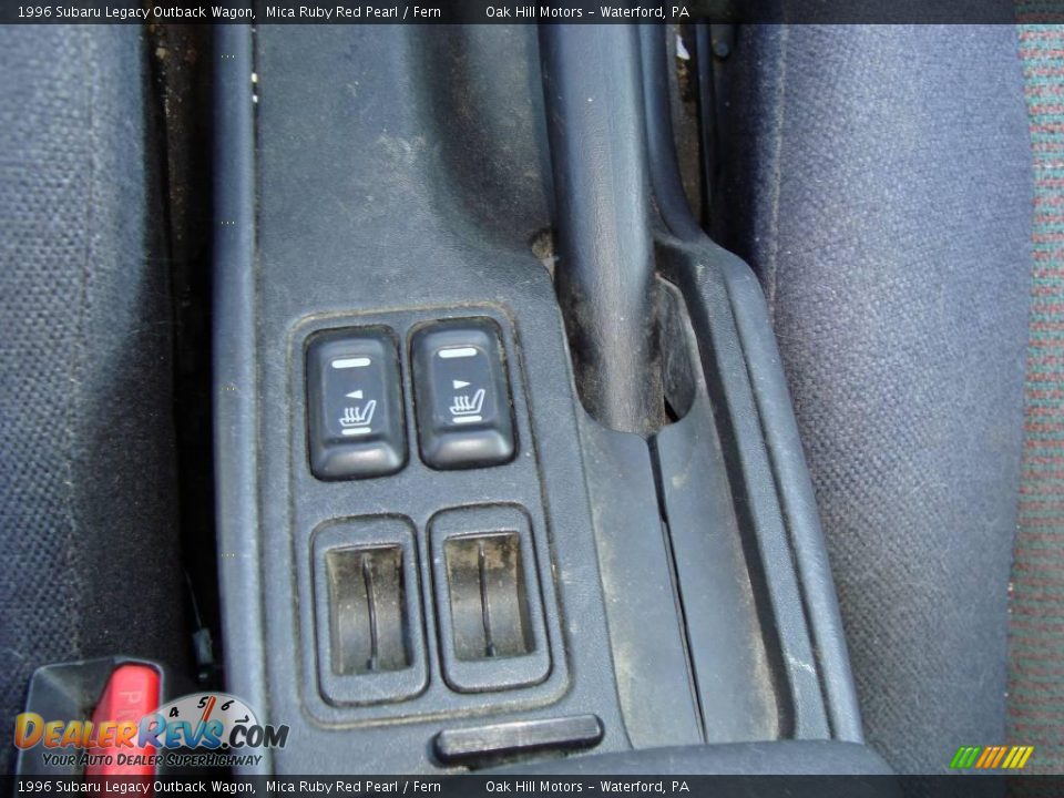 1996 Subaru Legacy Outback Wagon Mica Ruby Red Pearl / Fern Photo #15