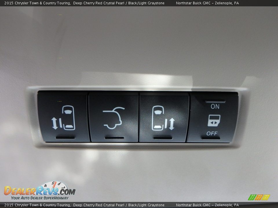 2015 Chrysler Town & Country Touring Deep Cherry Red Crystal Pearl / Black/Light Graystone Photo #29