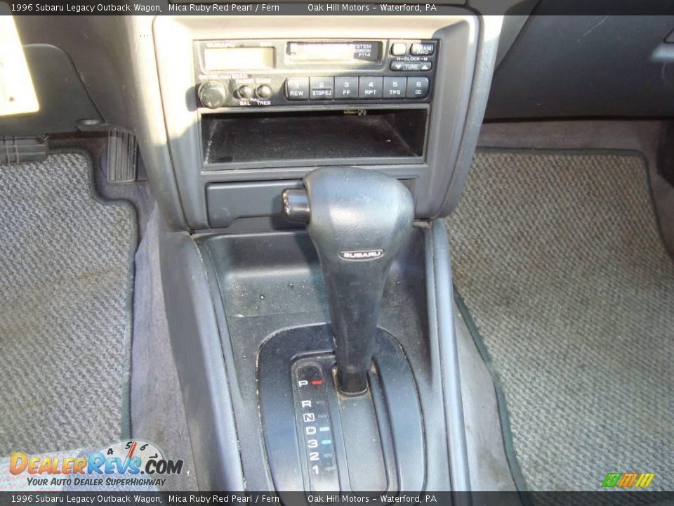 1996 Subaru Legacy Outback Wagon Mica Ruby Red Pearl / Fern Photo #16