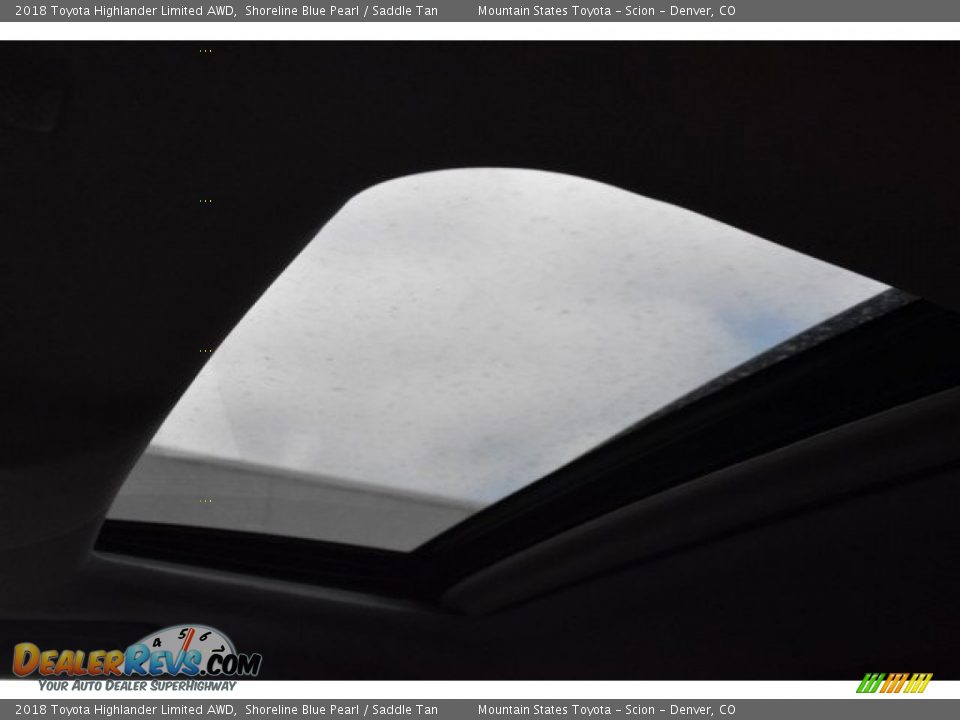 2018 Toyota Highlander Limited AWD Shoreline Blue Pearl / Saddle Tan Photo #9