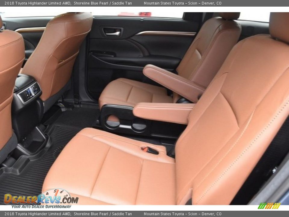 2018 Toyota Highlander Limited AWD Shoreline Blue Pearl / Saddle Tan Photo #15