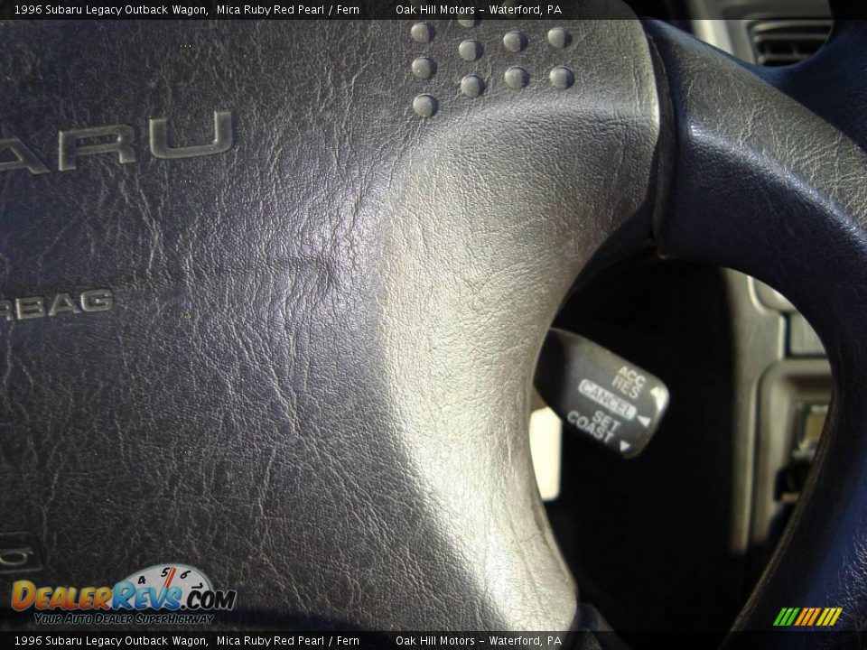 1996 Subaru Legacy Outback Wagon Mica Ruby Red Pearl / Fern Photo #18