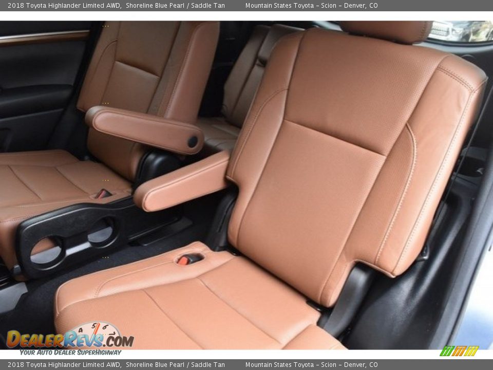 2018 Toyota Highlander Limited AWD Shoreline Blue Pearl / Saddle Tan Photo #16
