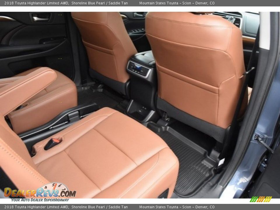 2018 Toyota Highlander Limited AWD Shoreline Blue Pearl / Saddle Tan Photo #18