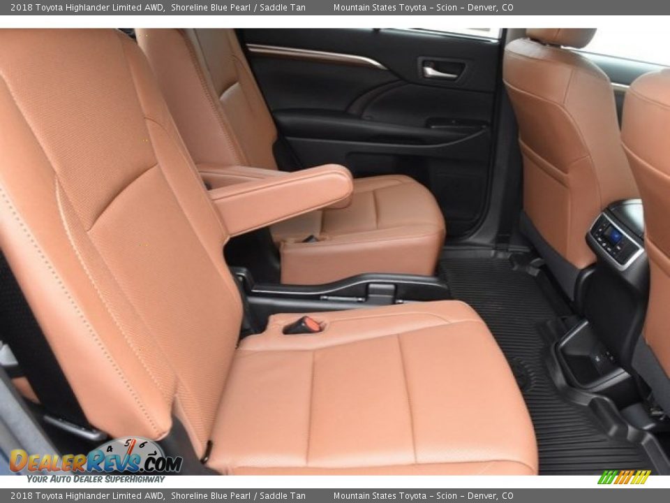 2018 Toyota Highlander Limited AWD Shoreline Blue Pearl / Saddle Tan Photo #19