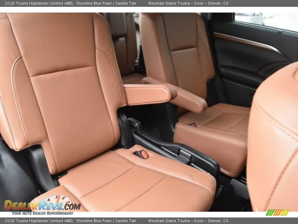 2018 Toyota Highlander Limited AWD Shoreline Blue Pearl / Saddle Tan Photo #20