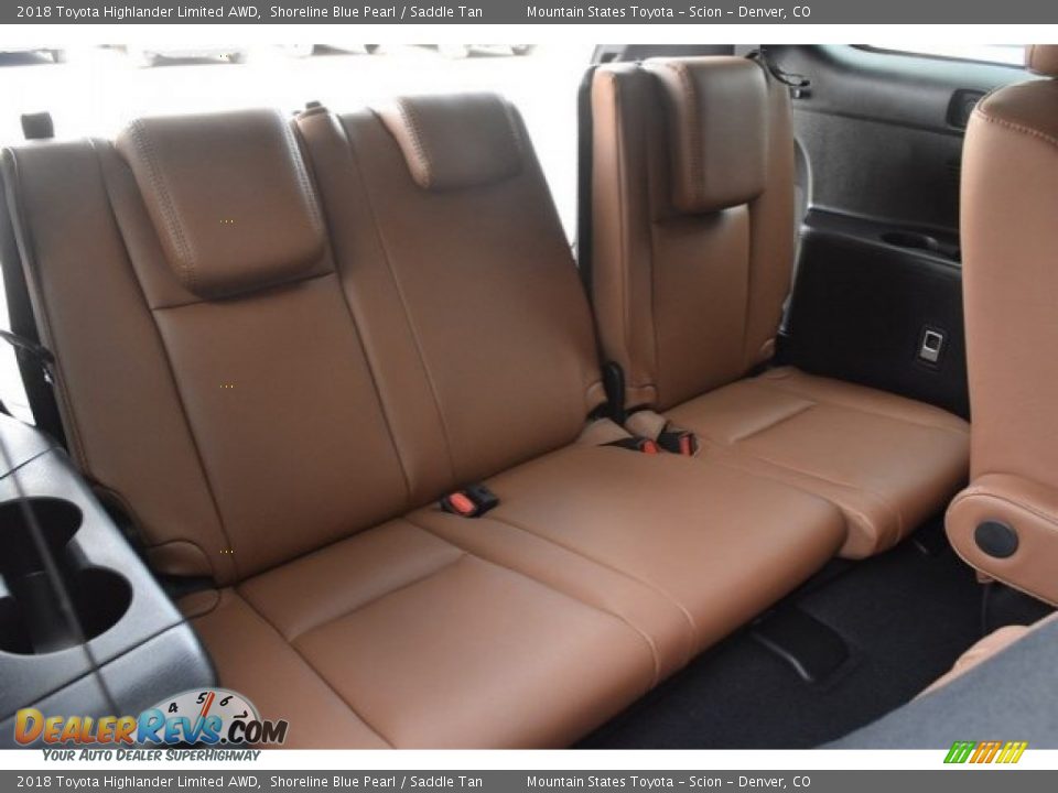 2018 Toyota Highlander Limited AWD Shoreline Blue Pearl / Saddle Tan Photo #21