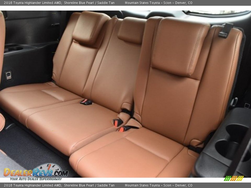 2018 Toyota Highlander Limited AWD Shoreline Blue Pearl / Saddle Tan Photo #22