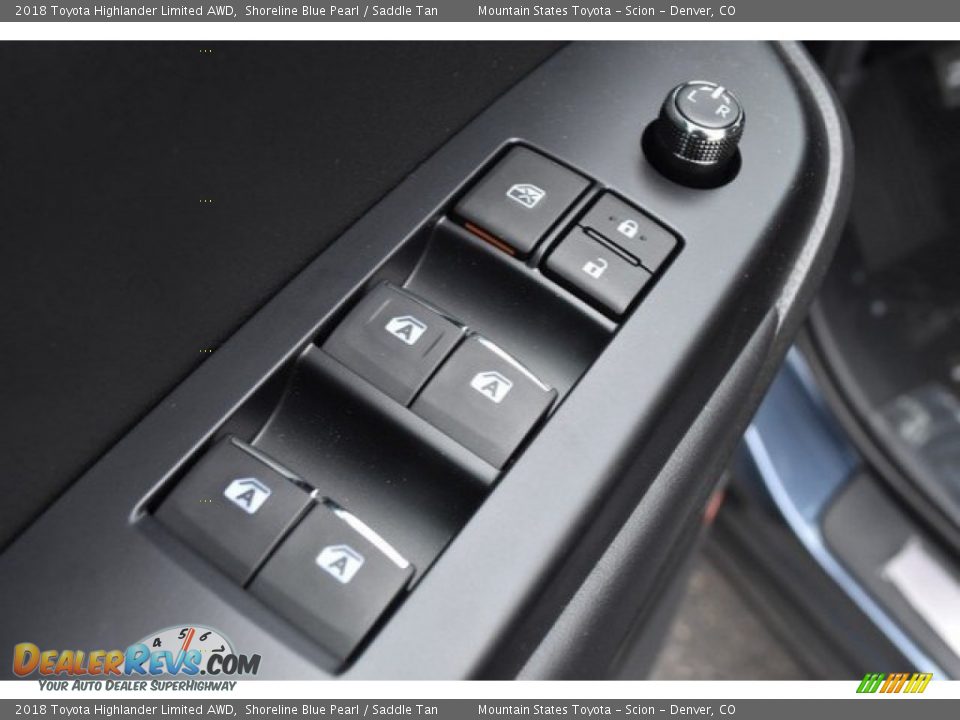 2018 Toyota Highlander Limited AWD Shoreline Blue Pearl / Saddle Tan Photo #27