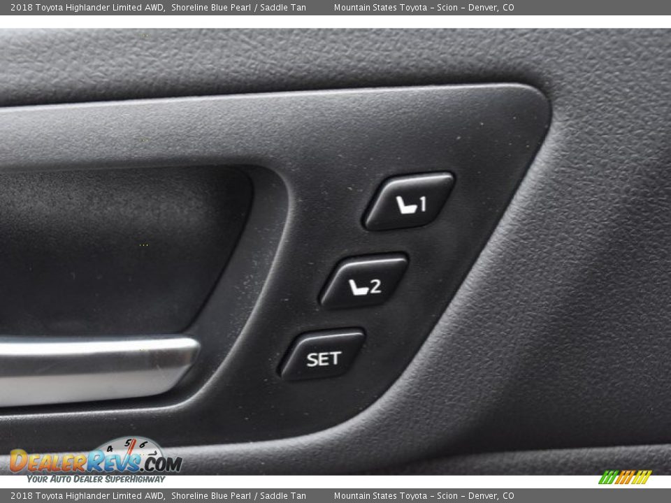 2018 Toyota Highlander Limited AWD Shoreline Blue Pearl / Saddle Tan Photo #28