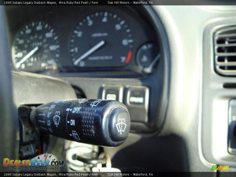 1996 Subaru Legacy Outback Wagon Mica Ruby Red Pearl / Fern Photo #19