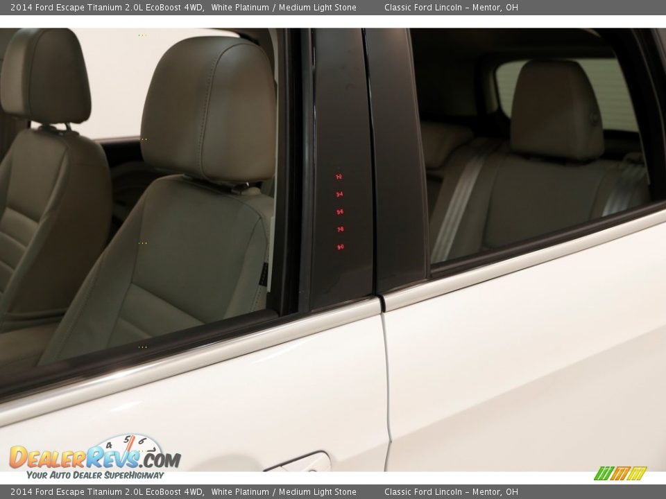 2014 Ford Escape Titanium 2.0L EcoBoost 4WD White Platinum / Medium Light Stone Photo #4