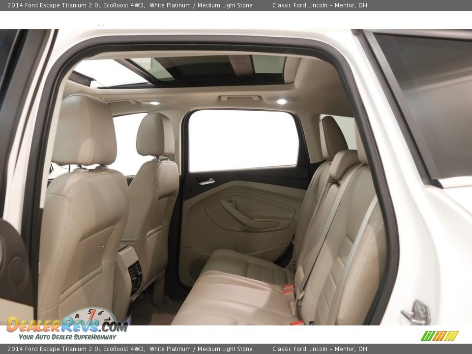 2014 Ford Escape Titanium 2.0L EcoBoost 4WD White Platinum / Medium Light Stone Photo #23