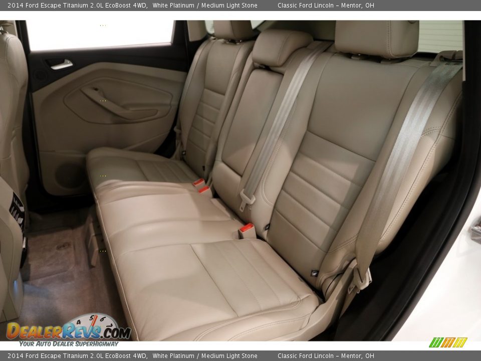 2014 Ford Escape Titanium 2.0L EcoBoost 4WD White Platinum / Medium Light Stone Photo #24