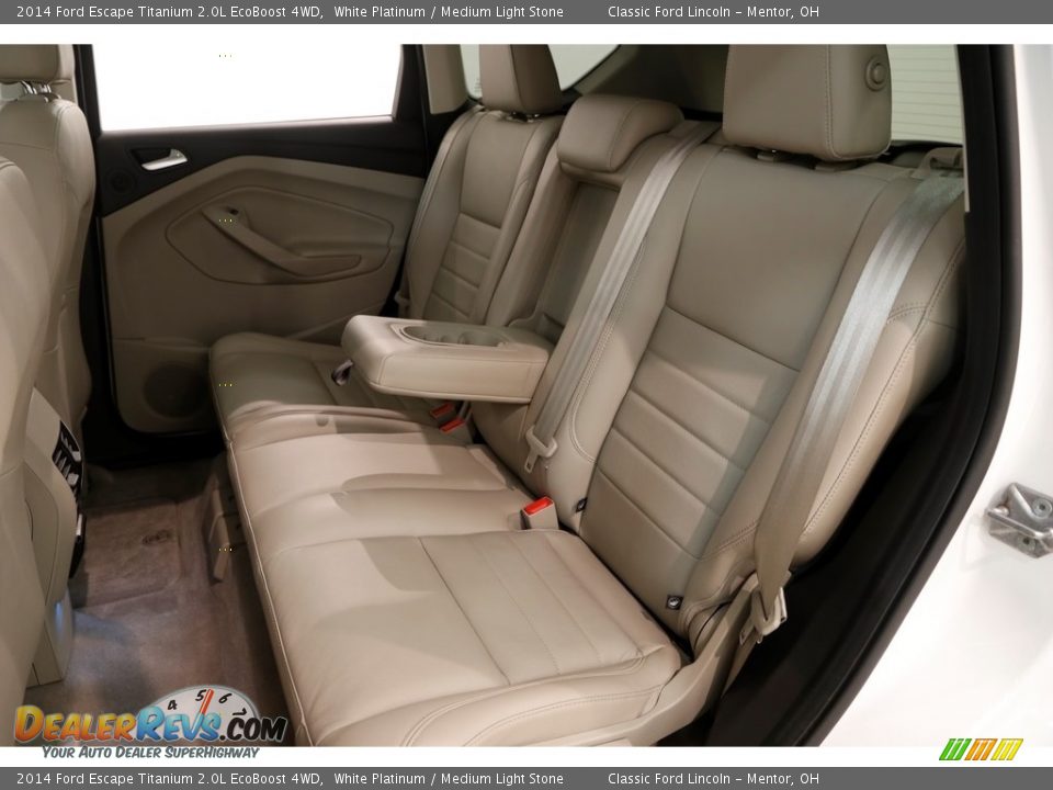 2014 Ford Escape Titanium 2.0L EcoBoost 4WD White Platinum / Medium Light Stone Photo #25
