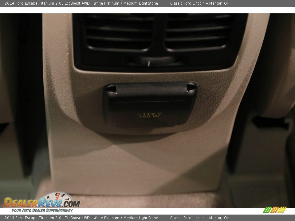 2014 Ford Escape Titanium 2.0L EcoBoost 4WD White Platinum / Medium Light Stone Photo #27