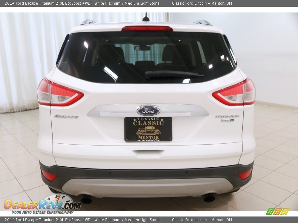 2014 Ford Escape Titanium 2.0L EcoBoost 4WD White Platinum / Medium Light Stone Photo #28