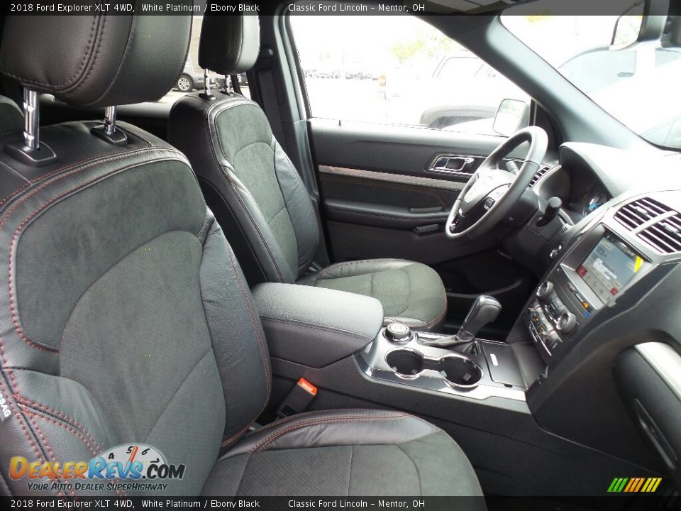 2018 Ford Explorer XLT 4WD White Platinum / Ebony Black Photo #4